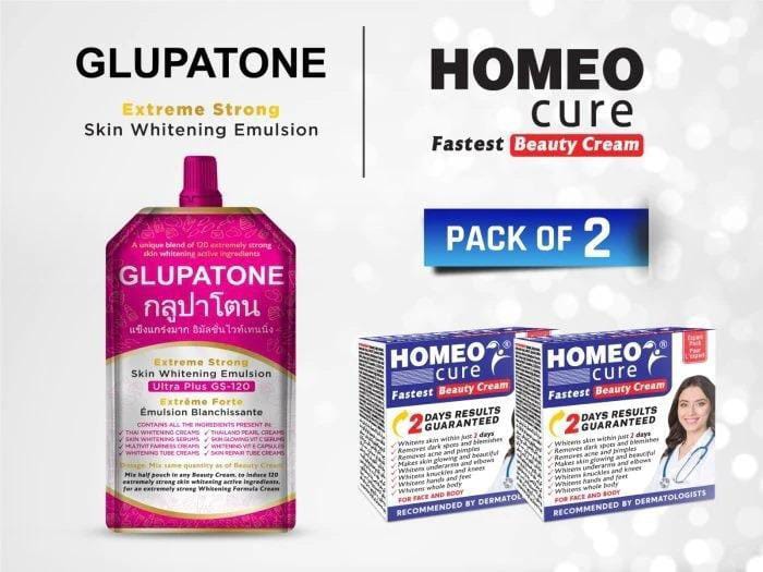 Glupatone With 2 Homeo Cure Creams (Pack of 3)