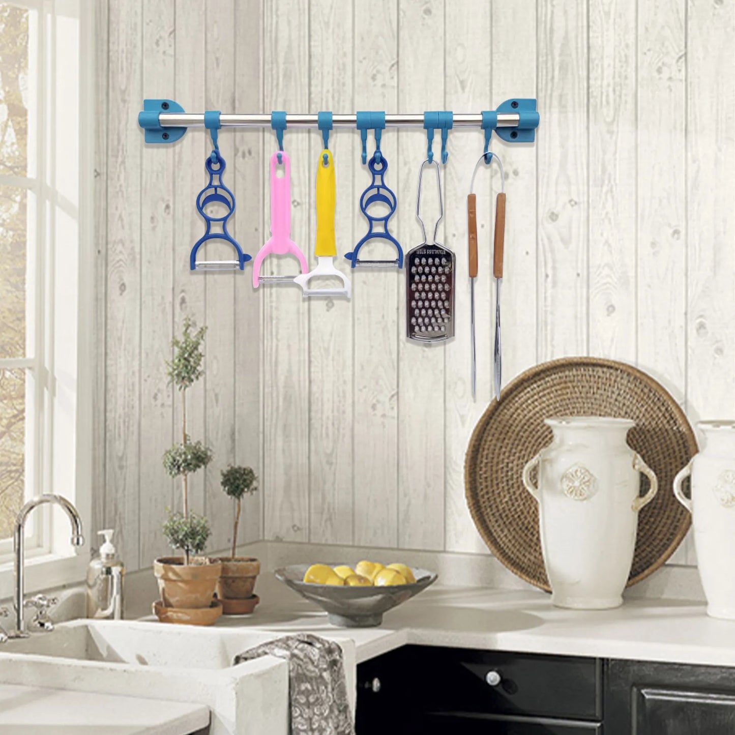 8 Hooks Kitchen Accessories Organizer
