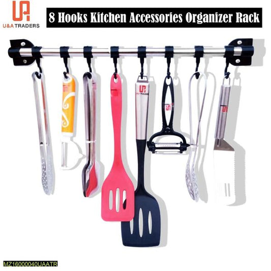 8 Hooks Kitchen Accessories Organizer