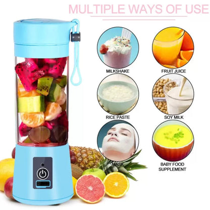 USB Rechargeable Juicer Blender 4 Blades Electric Blender Mini Portable Personal Size Juicer