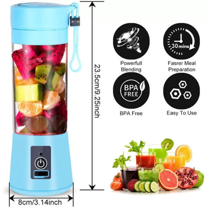 USB Rechargeable Juicer Blender 4 Blades Electric Blender Mini Portable Personal Size Juicer
